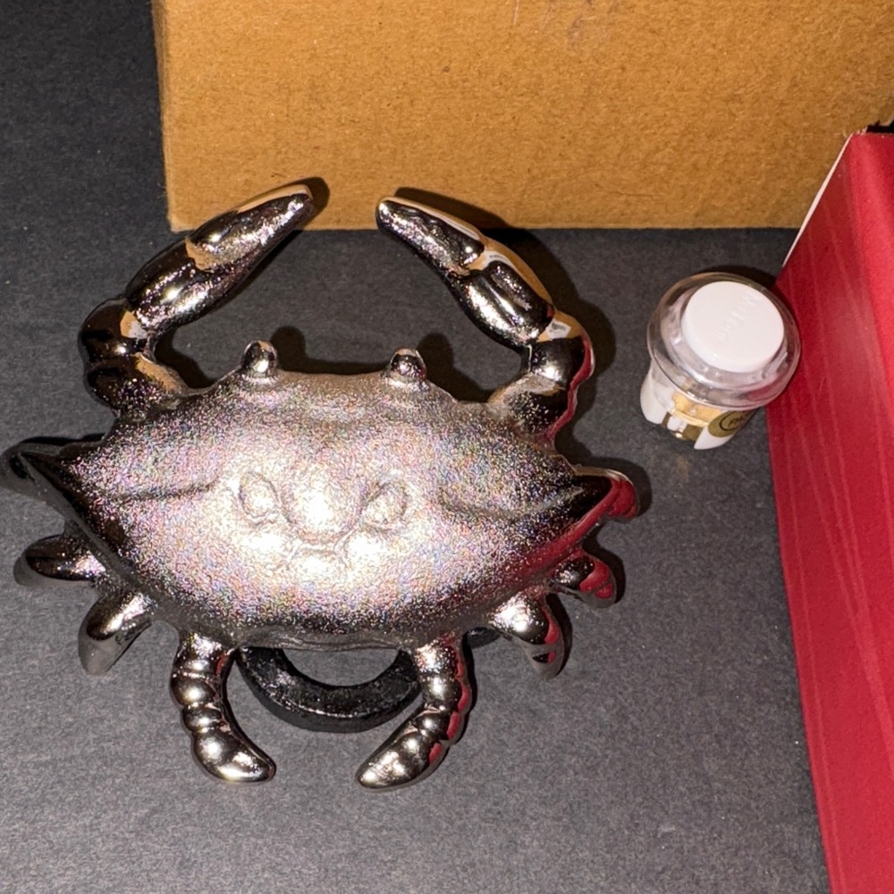Michael Healy Blue Crab Doorbell Ringer Nickel Silver new in box